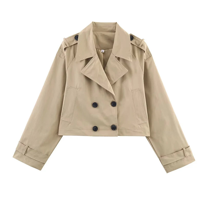 Jaqueta de Primavera Feminina – Casaco Folgado Street Style