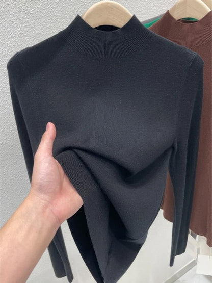 Camisola de Gola Alta – Malha Macia Slim Fit