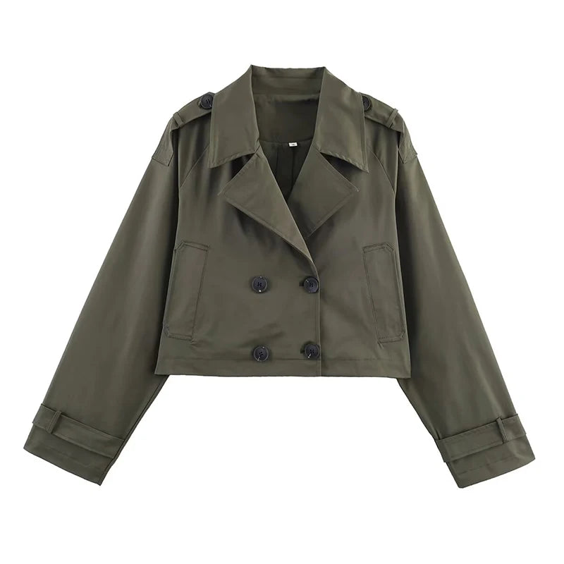 Jaqueta de Primavera Feminina – Casaco Folgado Street Style