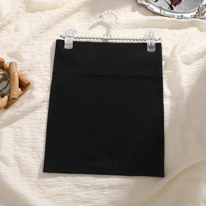 Mini Saia Preta de Cintura Alta – Corte Slim Elegante para Escritório