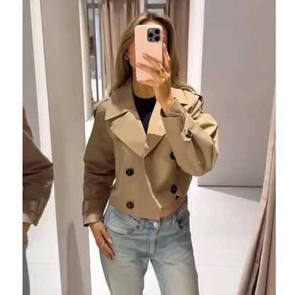 Jaqueta de Primavera Feminina – Casaco Folgado Street Style