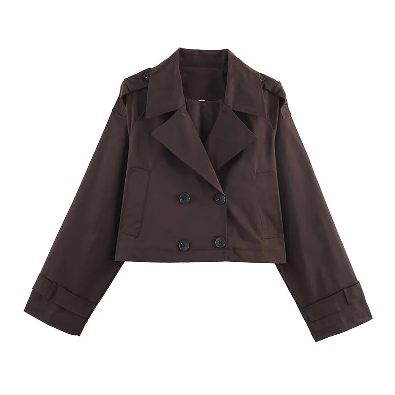 Jaqueta de Primavera Feminina – Casaco Folgado Street Style