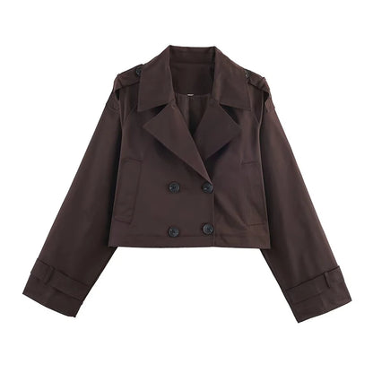 Jaqueta de Primavera Feminina – Casaco Folgado Street Style