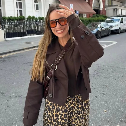 Jaqueta de Primavera Feminina – Casaco Folgado Street Style